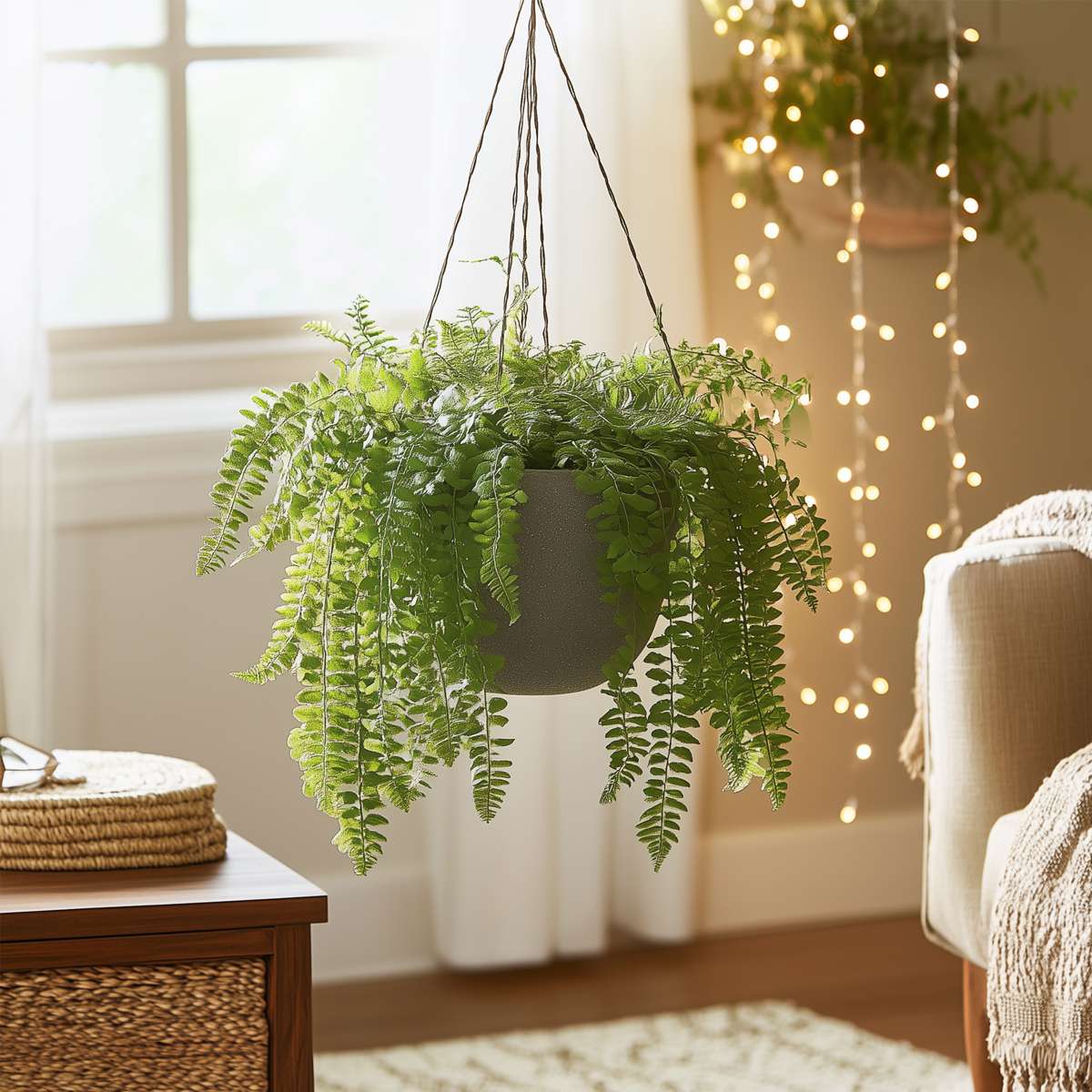 Ferns Spjutbräken - Set Om 2 - Nephrolepis 'Duffii' - Höjd 25-40Cm - ⌀12Cm