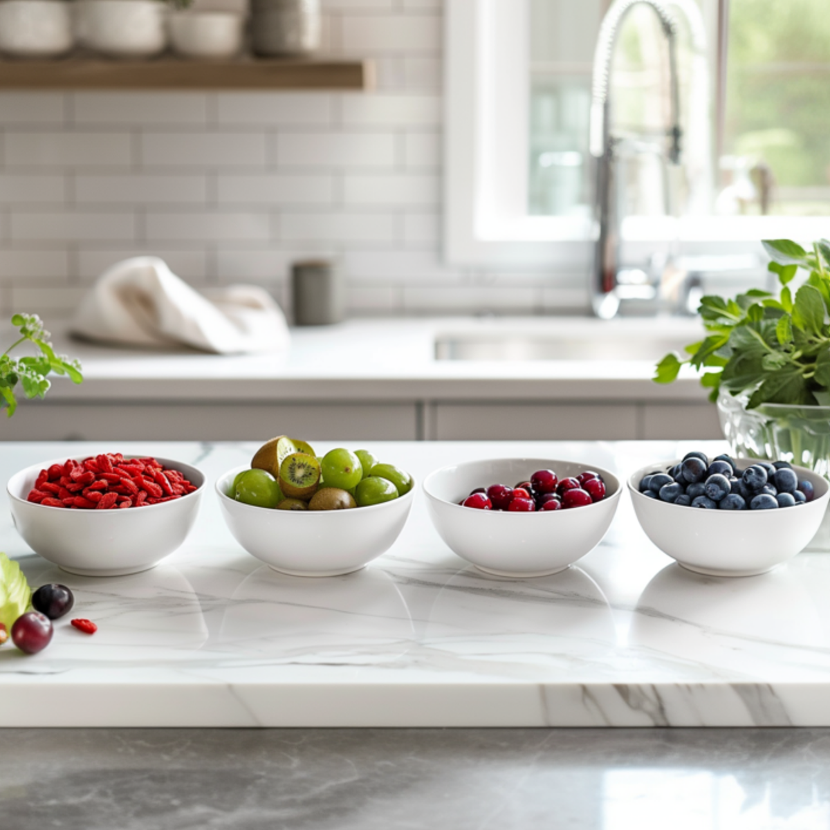 Out Of Category Garden Plants Fruktträd - Set Om 8 - Actinidia, Vaccinium, Lycium - Höjd 25-40Cm - ⌀9Cm