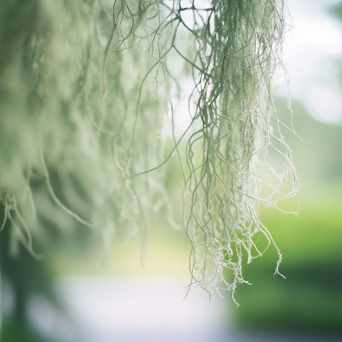 Tillandsia Luftväxt - Set Om 3 - Tillandsia Usneoides - Höjd 25-40Cm - ⌀5Cm