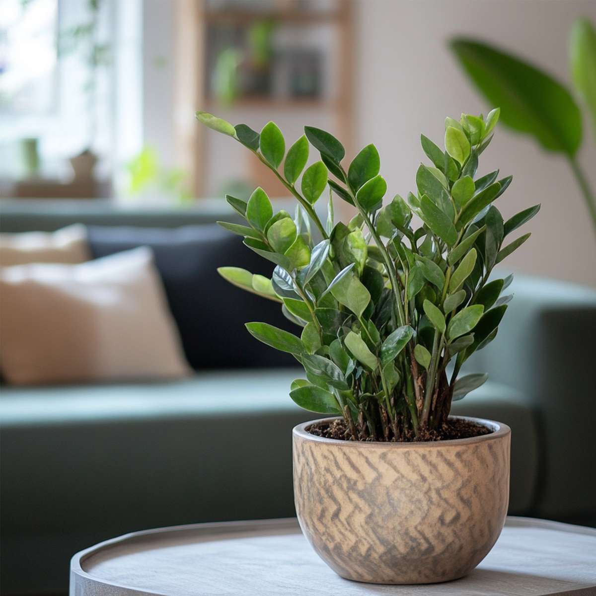 Other Green Houseplants Zamiakalla - Zamioculcas Zamiifolia - Höjd 55-65Cm - ⌀17Cm
