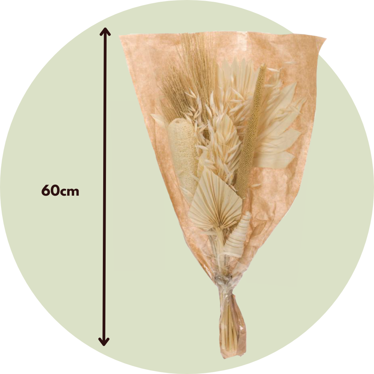 Dried Flowers Bukett 'Skandinavisk Dröm' - Torr Blombukett - Höjd 60Cm