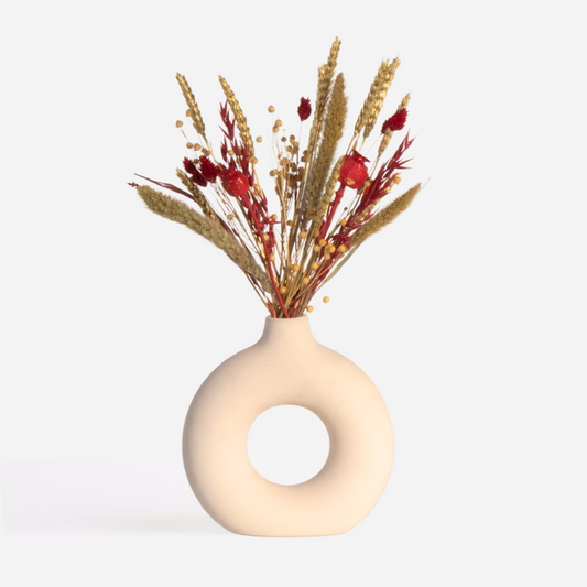 Florastore Bukett 'Vinter Glamour Blommar' - Torkade Blommor - Höjd 35 Cm