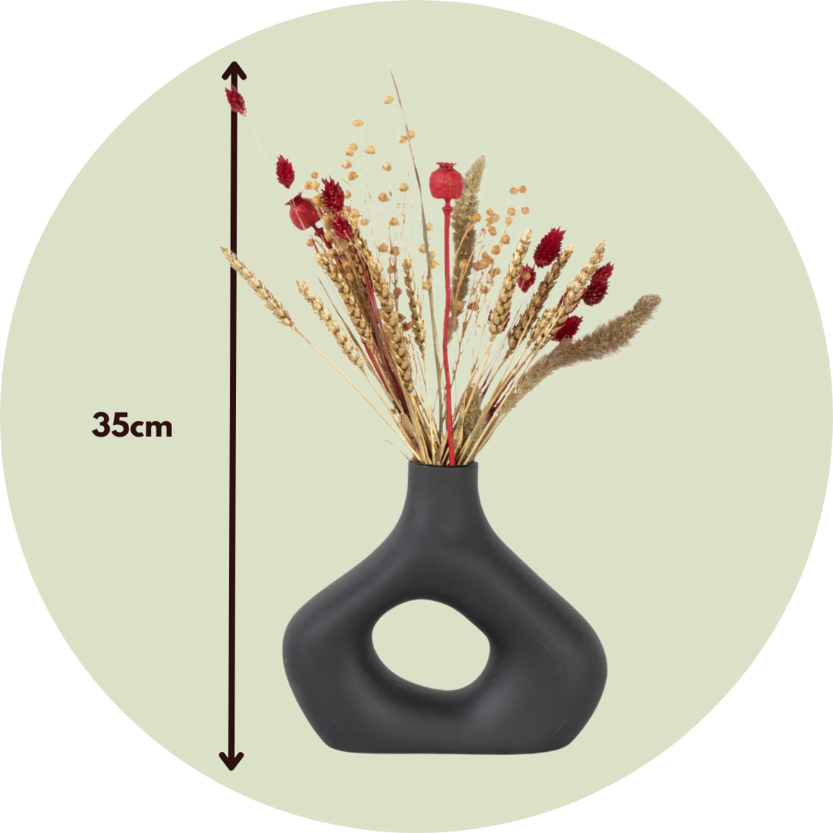 Dried Flowers Bukett 'Vinter Glamour Blommar' - Torkade Blommor - Höjd 35 Cm