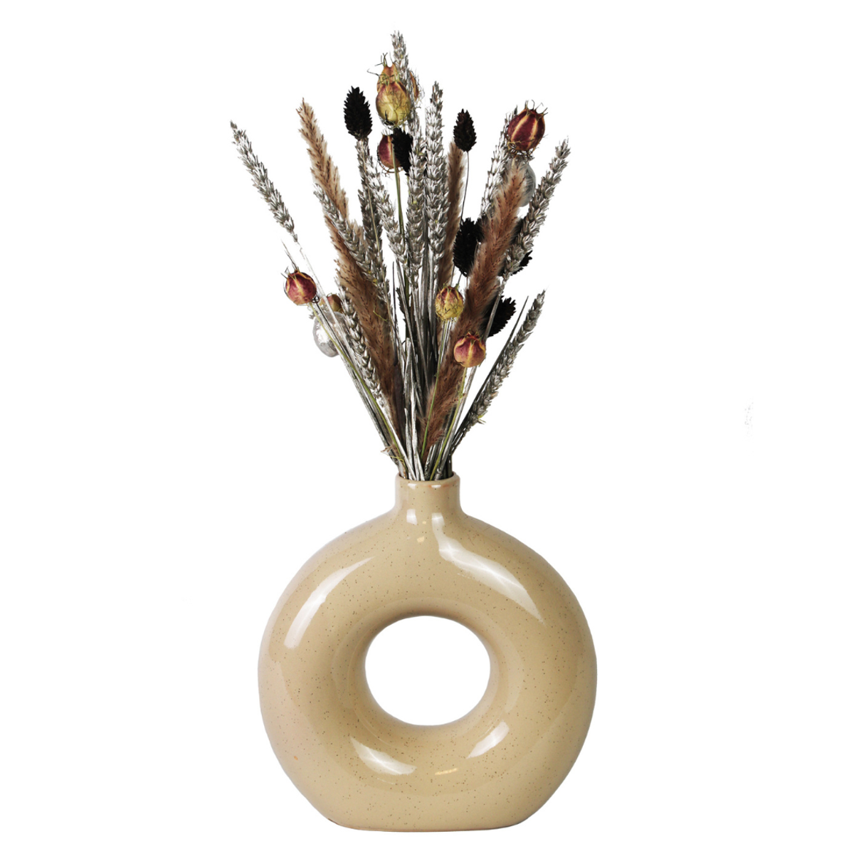 Florastore Bordsbukett 'Rudolph' - Bukett Torkade Blommor - Höjd 35 Cm
