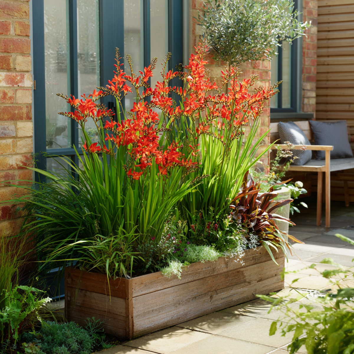 Other Types Of Flower Bulbs Montbretia - Set Om 50 - Crocosmia Curtonus 'Lucifer' - Blomlökar - Röd