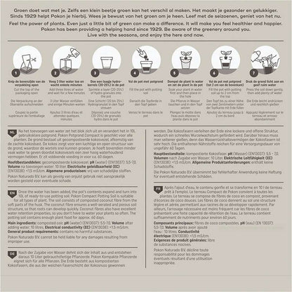 Potting Soil Pokon Krukjord Kompakt - Kokosjord - Inomhus Och Utomhus - 10 Liter