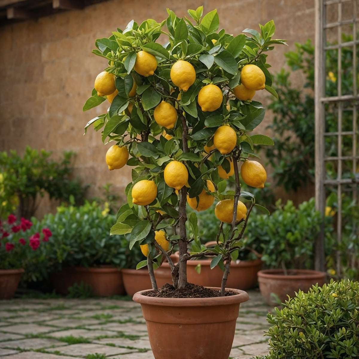 Fruit Trees Citronträd - Citrus Limon - Höjd 40-45Cm - ⌀14Cm