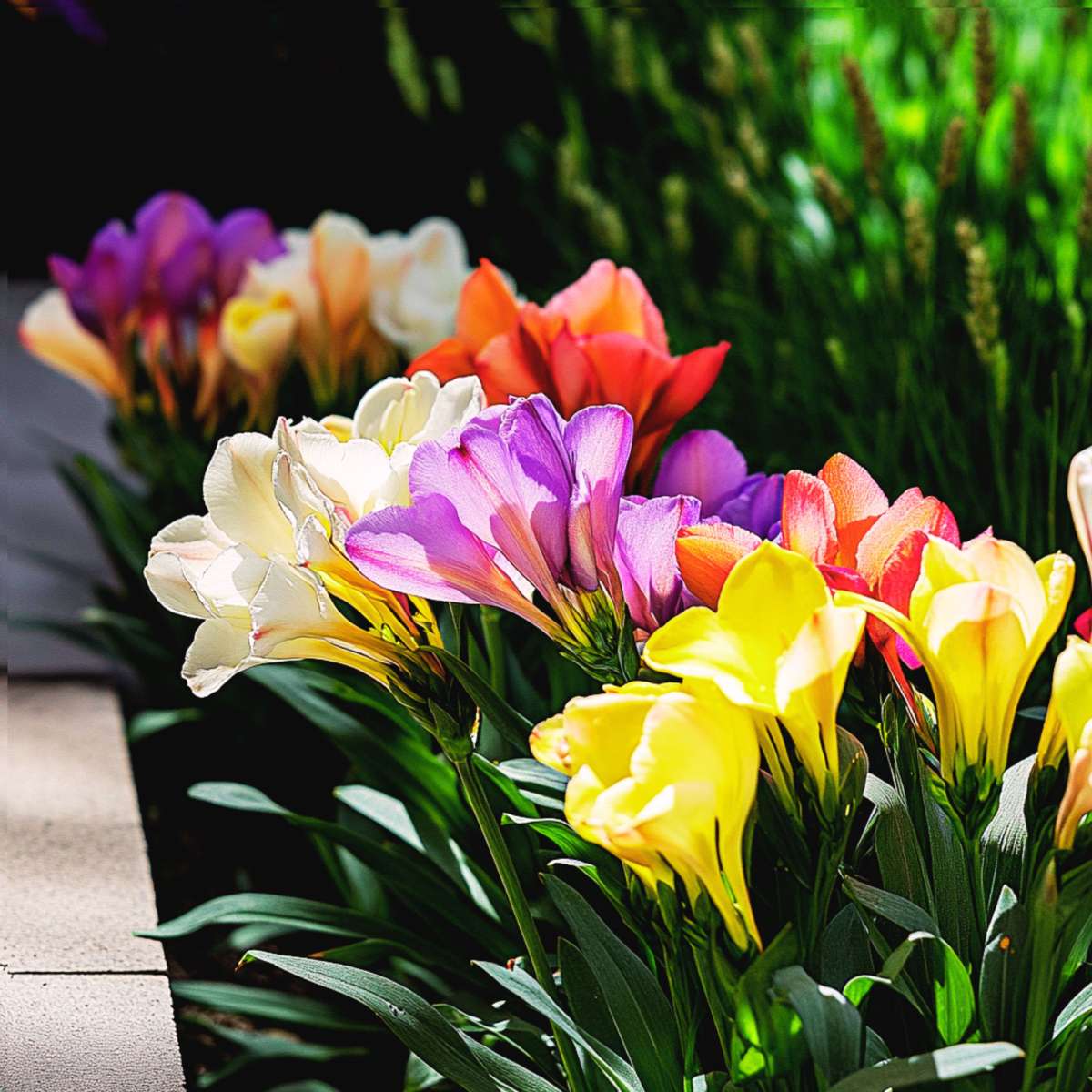 Other Types Of Flower Bulbs Fresia - Set Om 100 - Freesia Mix - Blomlökar - Flerfärgad