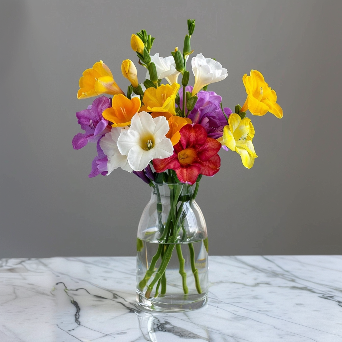 Other Types Of Flower Bulbs Fresia - Set Om 100 - Freesia Mix - Blomlökar - Flerfärgad