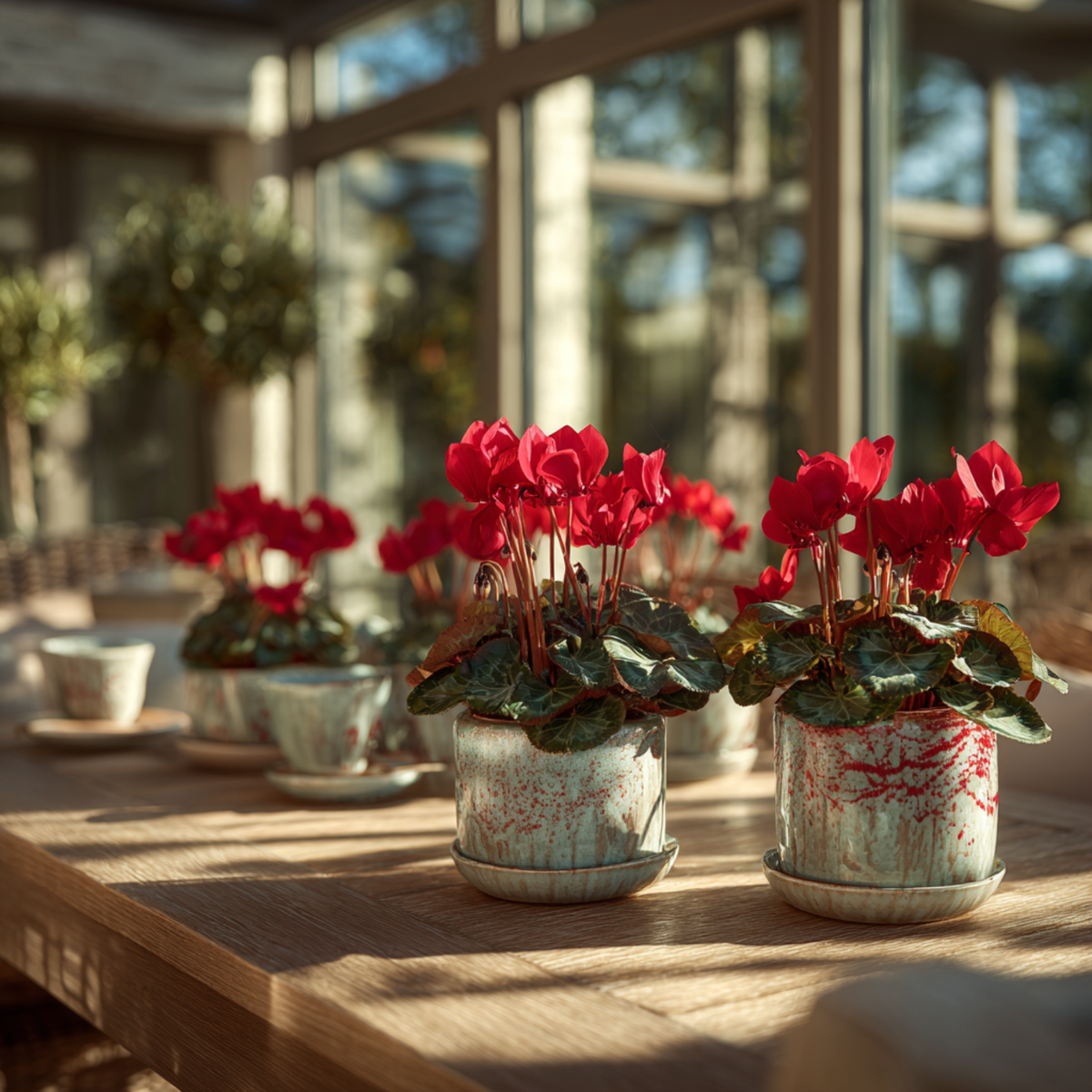 Out Of Category Garden Plants Persiskt Cyklamen - Set Om 6 - Cyclamen Persicum - Höjd 10-20Cm - ⌀9Cm