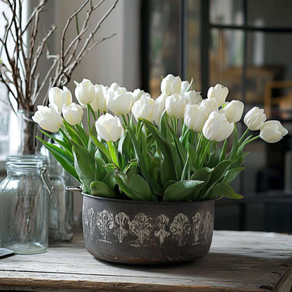 Tulip Tulpanlökar - Set Om 21 - Tulipa 'Northcap' - Blomlökar - Geel