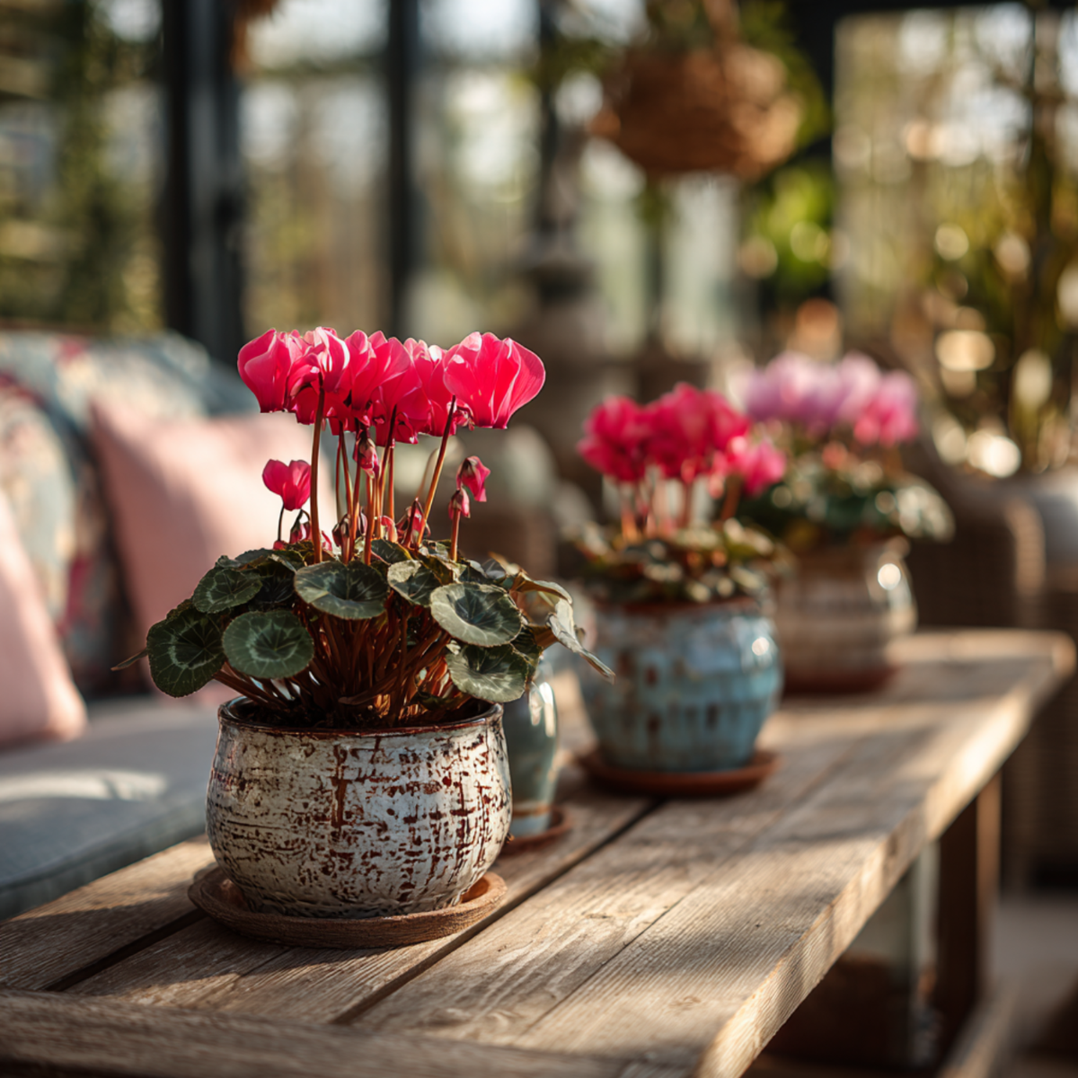 Out Of Category Garden Plants Persiskt Cyklamen - Set Om 6 - Cyclamen Persicum - Höjd 10-20Cm - ⌀9Cm