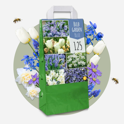 Bulb Mix Blomlökpaket - Set Om 125 - Allium, Narcissus, Tulipa Och Mer - Blomlökar - Blå