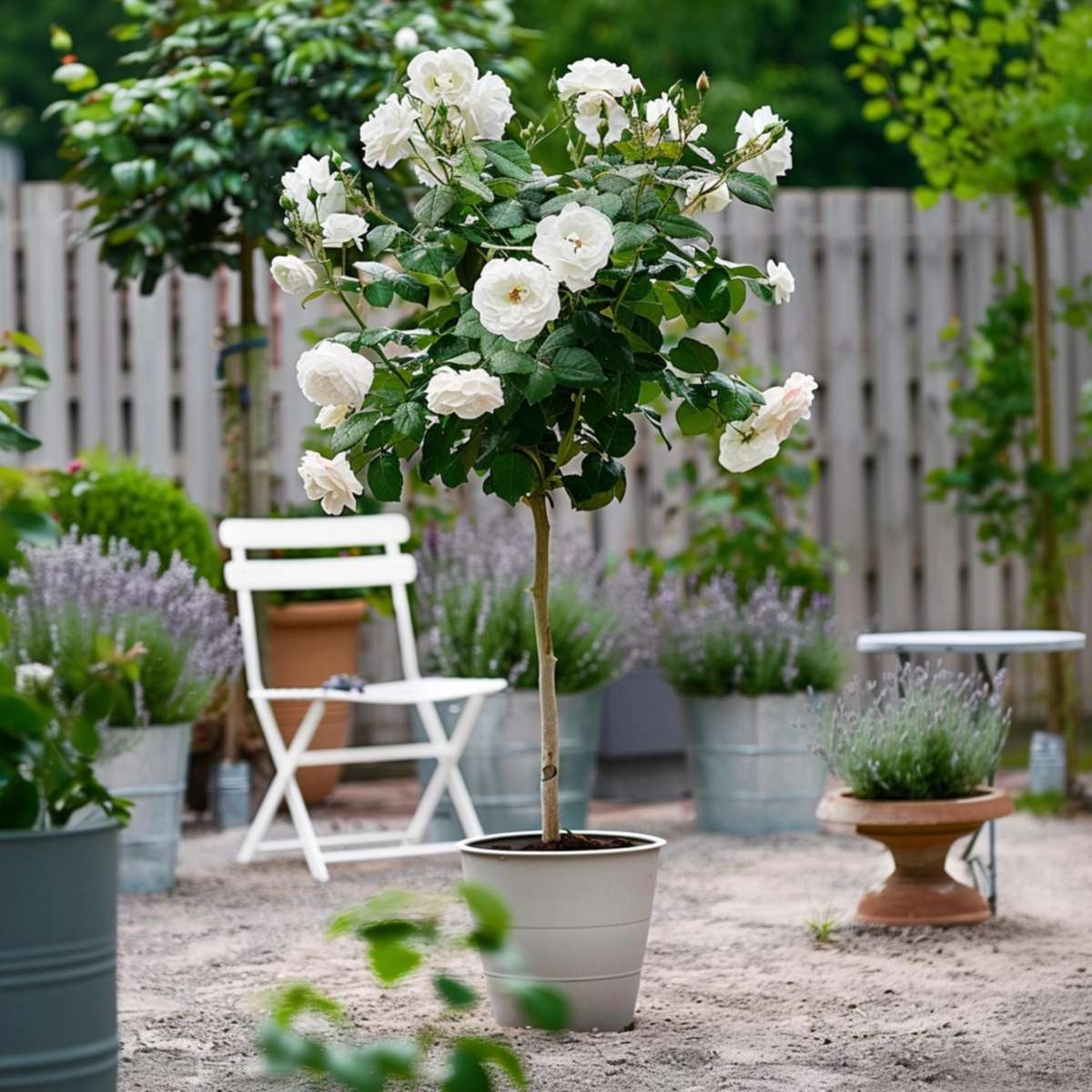 Roses Ros På Stam - Set Om 2 - Rosa Palace ‘Kailani' - Höjd 80-100Cm - ⌀19Cm