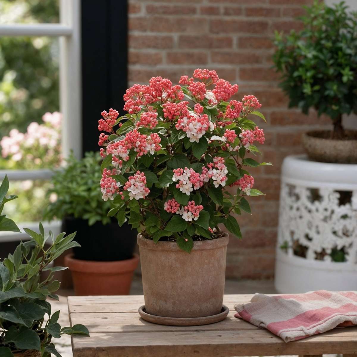 Other Shrubs Snöbollsbuske - Set Om 4 - Viburnum Tinus - Höjd 25-40Cm - ⌀17Cm