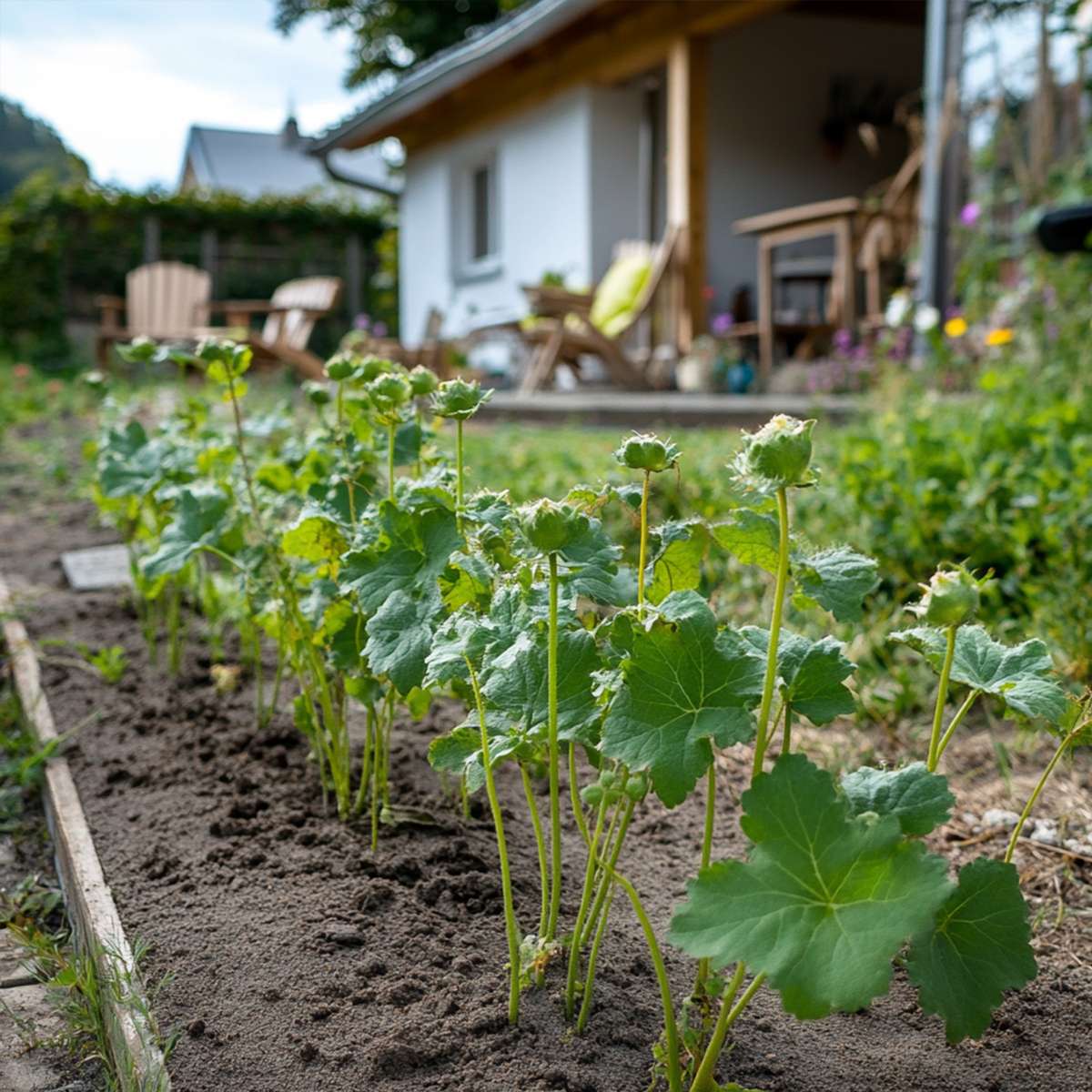Other Garden Plants Stockros - Set Om 6 - Alcea Rosea - Höjd 25-40Cm - ⌀9Cm