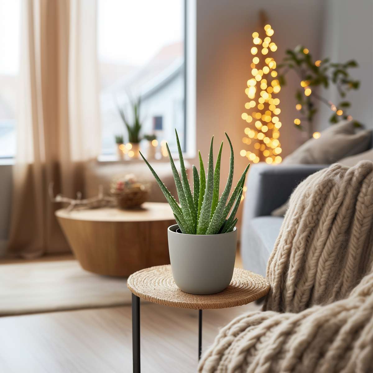 Out Of Category Houseplants Aloe Vera - Set Om 4 - Aloe Barbadensis - Höjd 25-40Cm - ⌀10,5Cm