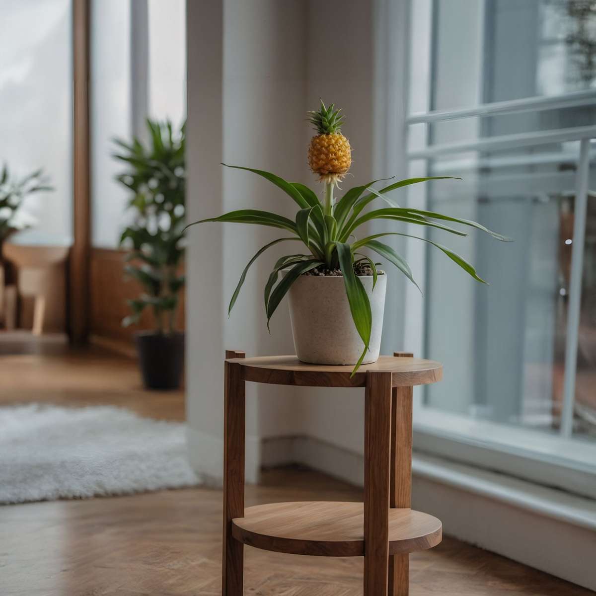 Other Green Houseplants Ananasväxt - Ananas Comosus 'Mi Amigo' - Höjd 35-45Cm - ⌀12Cm