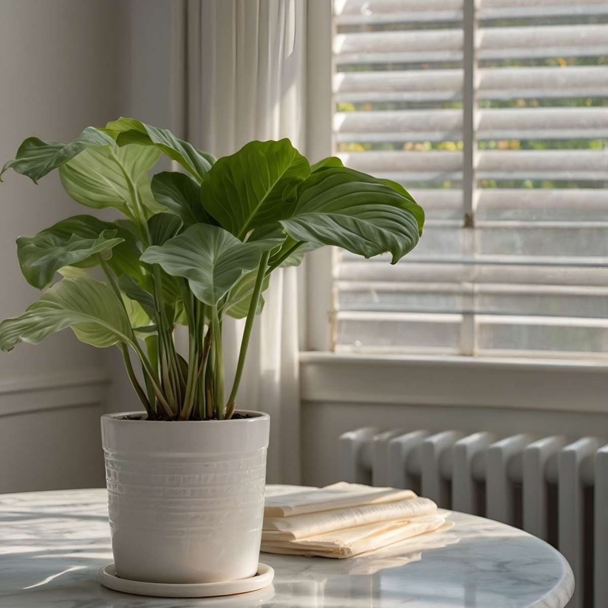 Calathea Påfågelväxt - Kalatea - Set Om 2 - Calathea 'Orbifolia' - Höjd 55-60Cm - ⌀21Cm