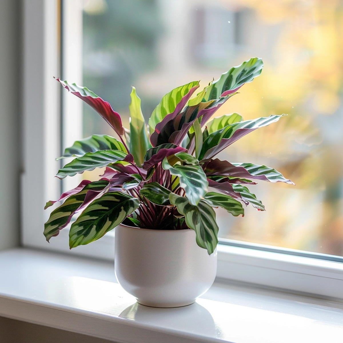 Calathea Påfågelväxt - Kalatea - Goeppertia Insignis - Höjd 30-40Cm - ⌀12Cm