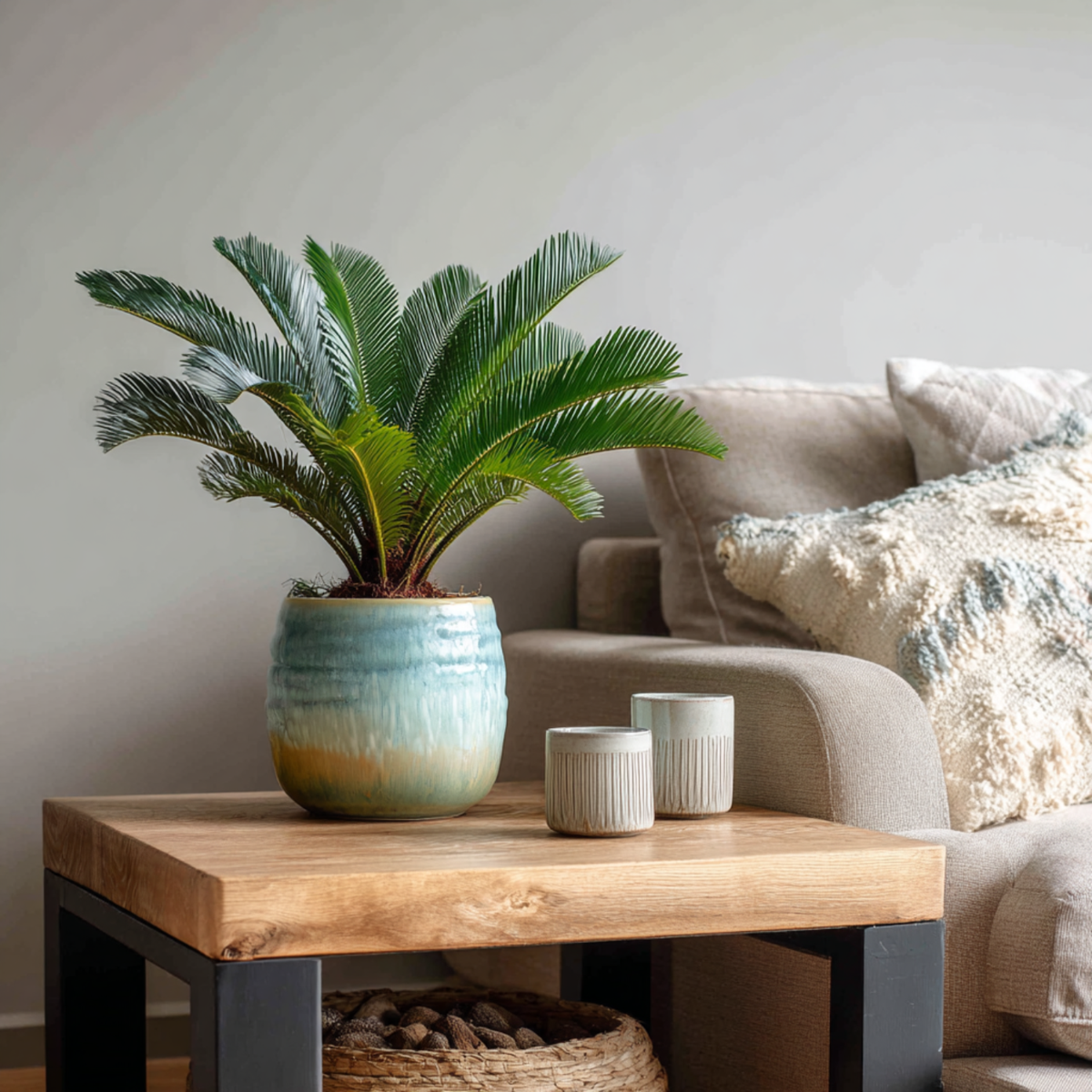 Out Of Category Garden Plants Sago Palm - Set Om 2 - Cycas Revoluta - Höjd 45-60Cm - ⌀15Cm