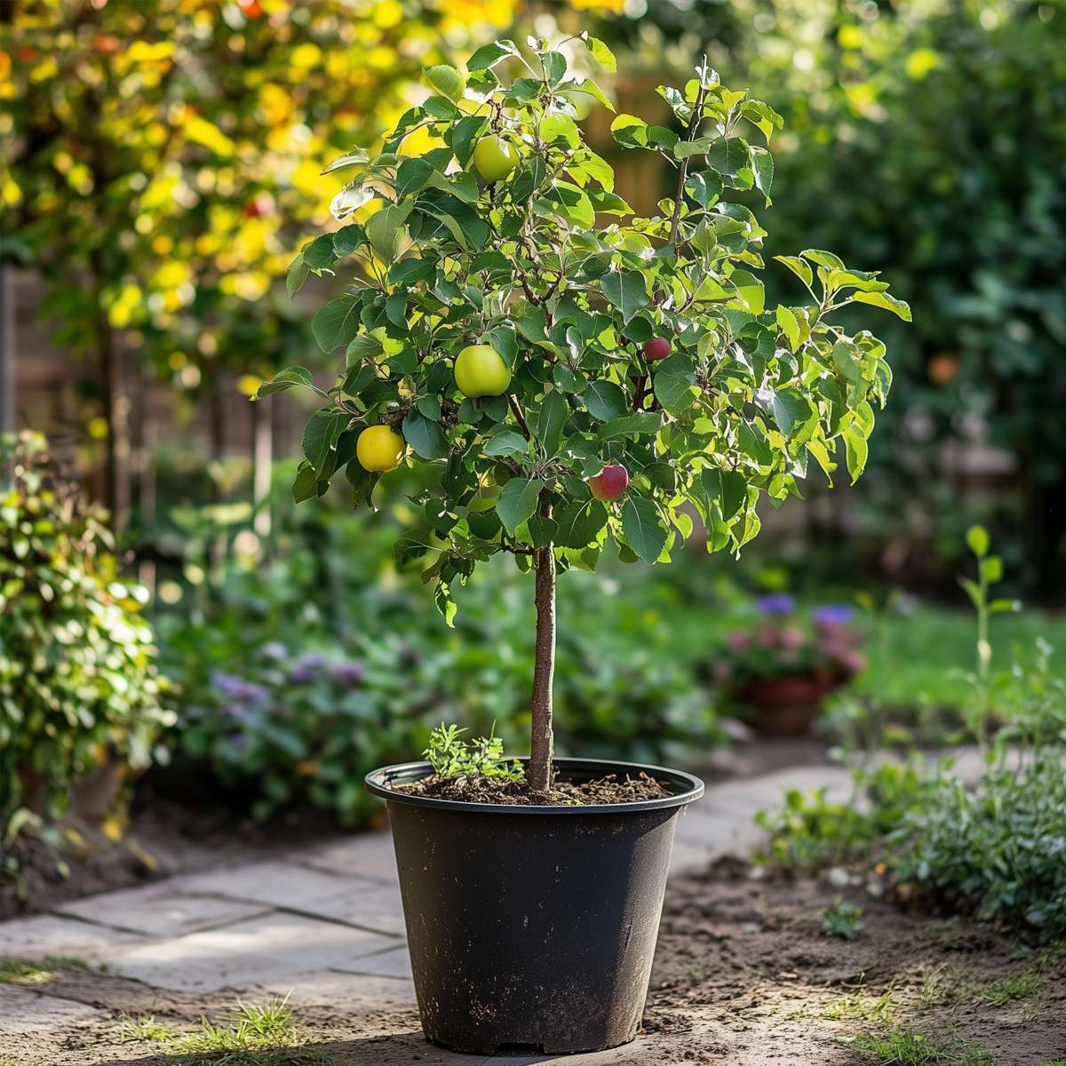 Fruit Trees Äppelträd - Set Om 2 - Malus - Höjd 60-70Cm - ⌀17Cm