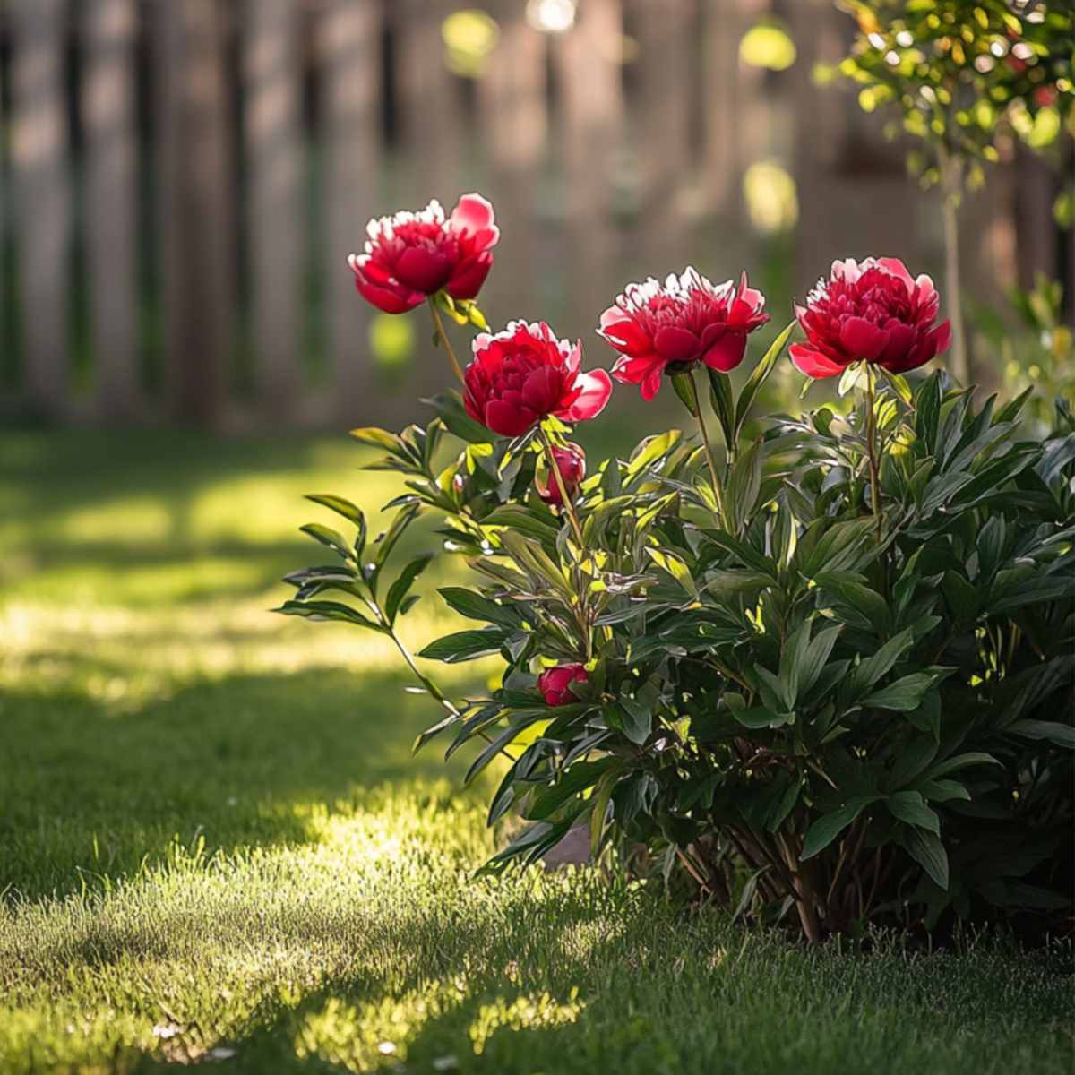 Other Garden Plants Pioner - Set Om 3 - Paeonia Officinalis 'Rubra Plena' - Höjd 0-40Cm - ⌀9Cm