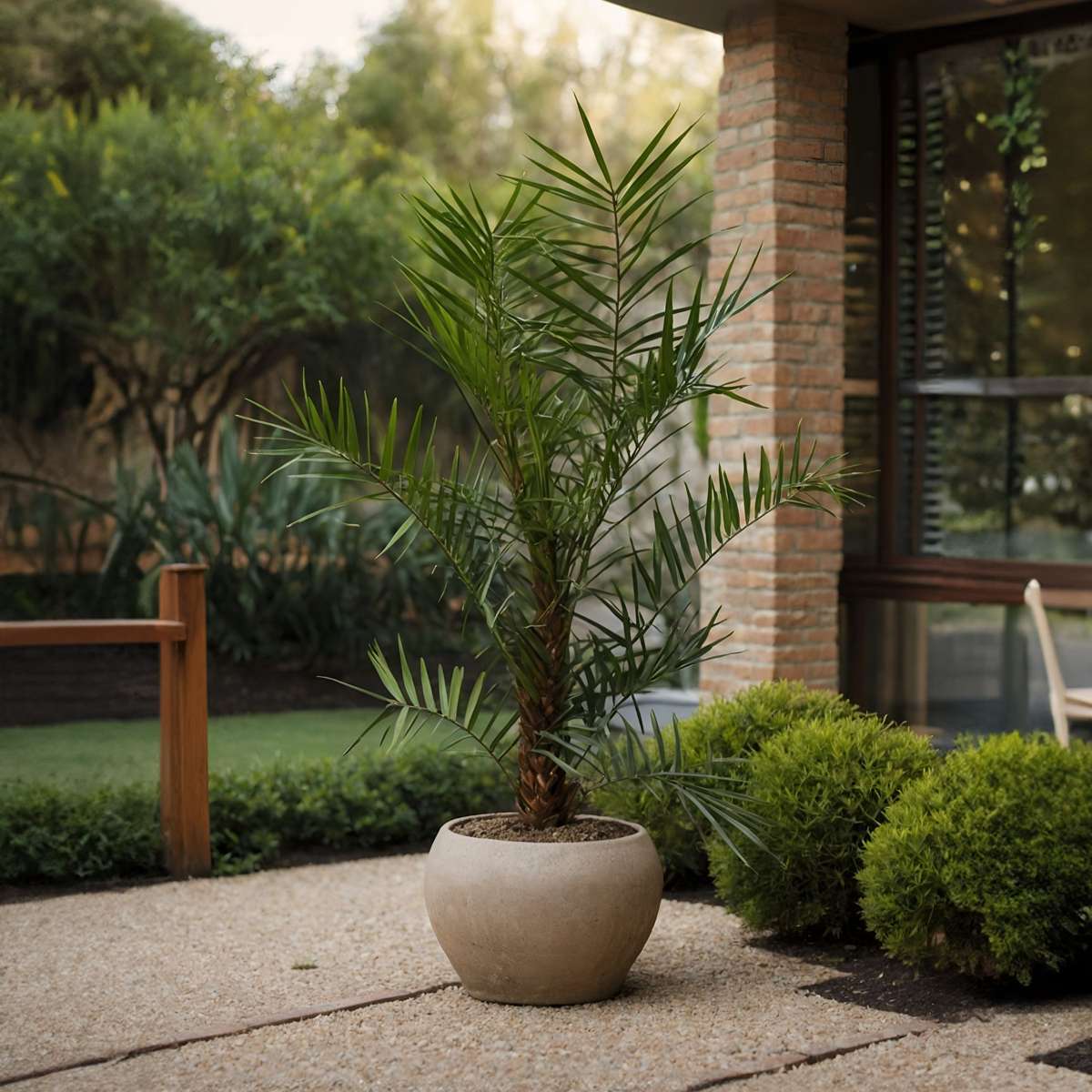 Garden Palms Kanariepalm - Set Om 2 - Phoenix Canariensis - Höjd 80-100Cm - ⌀19Cm