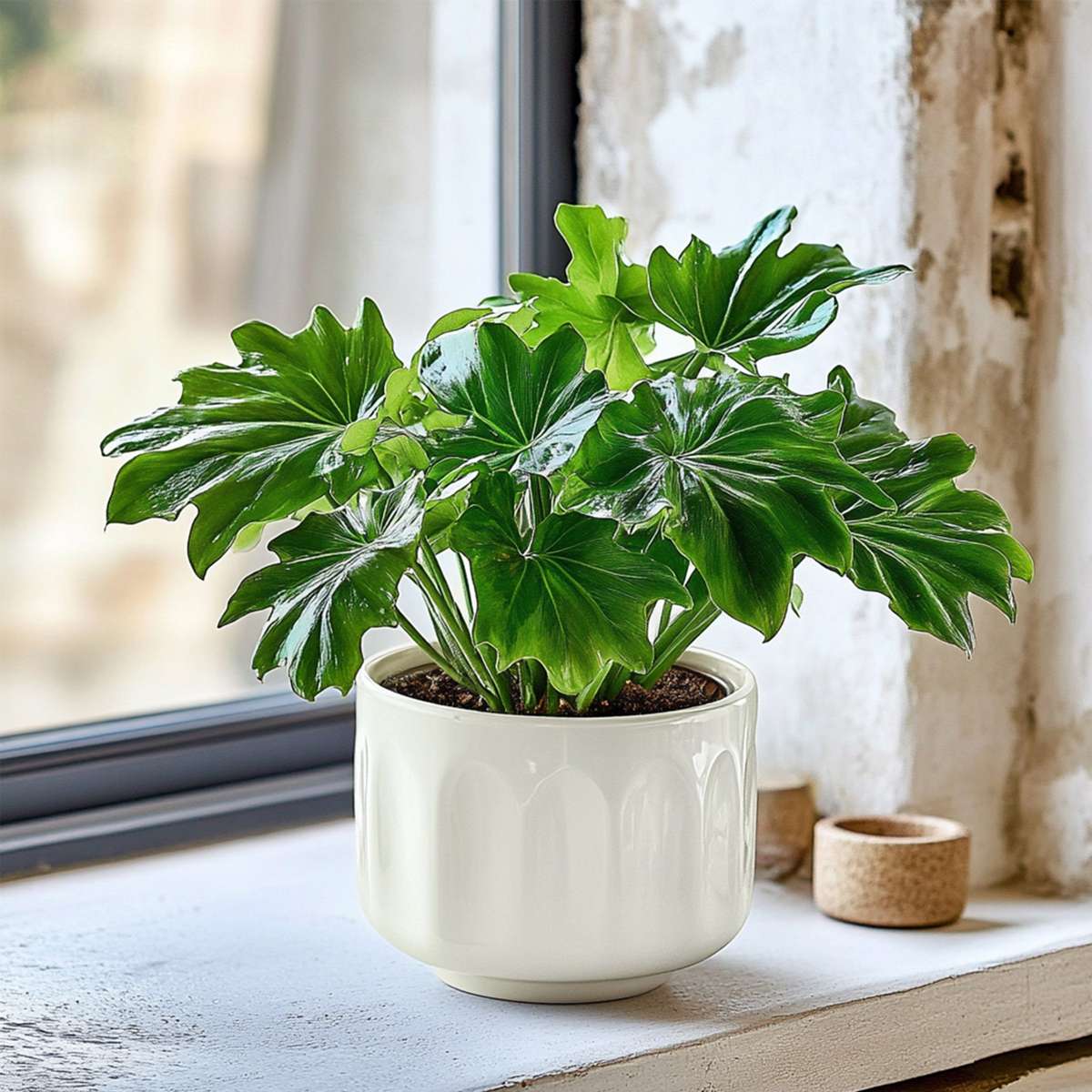 Philodendron Filodendron - Set Om 2 - Thaumatophyllum Bipinnatifidum - Höjd 30-40Cm - ⌀12Cm