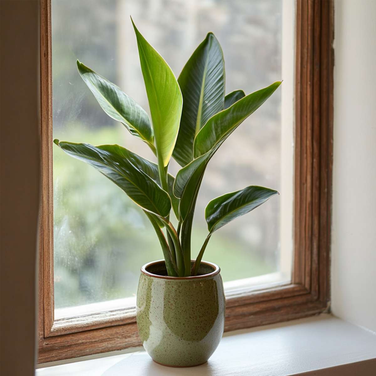 Strelitzia Papegojblomma - Strelitzia Reginea - Höjd 25-40Cm - ⌀9Cm