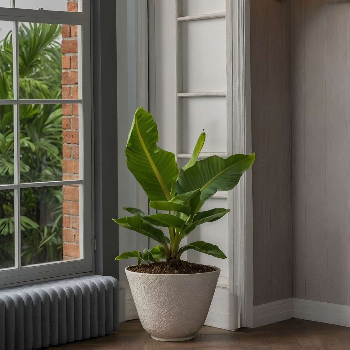 Other Green Houseplants Bananväxt - Set Om 2 - Musa 'Oriental Dwarf' - Höjd 25-40Cm - ⌀12Cm