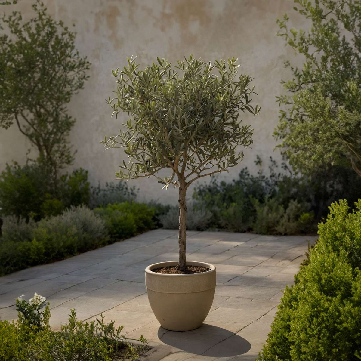 Olive Trees Olivträd - Olea Europaea - Höjd 80-90Cm - ⌀19Cm