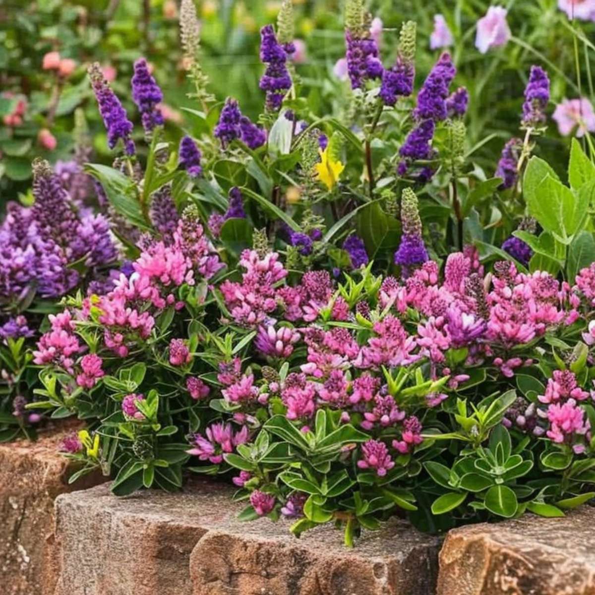 Other Shrubs Veronikas - Set Om 6 - Hebe Pinguifolia - Höjd 15-20Cm - ⌀10,5Cm