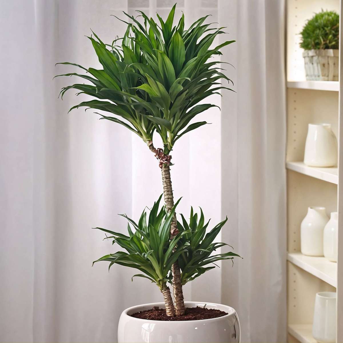 Dracaena Banddracena - Dracaena Surculosa - Höjd 50-65Cm - ⌀17Cm