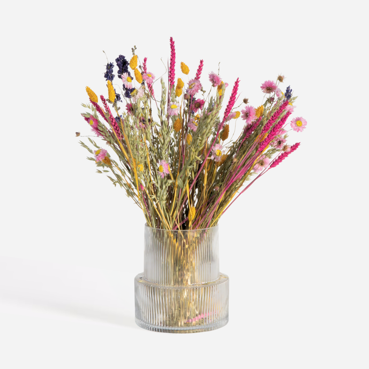 Dried Flowers Bukett 'Trendy Vibrant' - Torkade Blommor - Höjd 55Cm