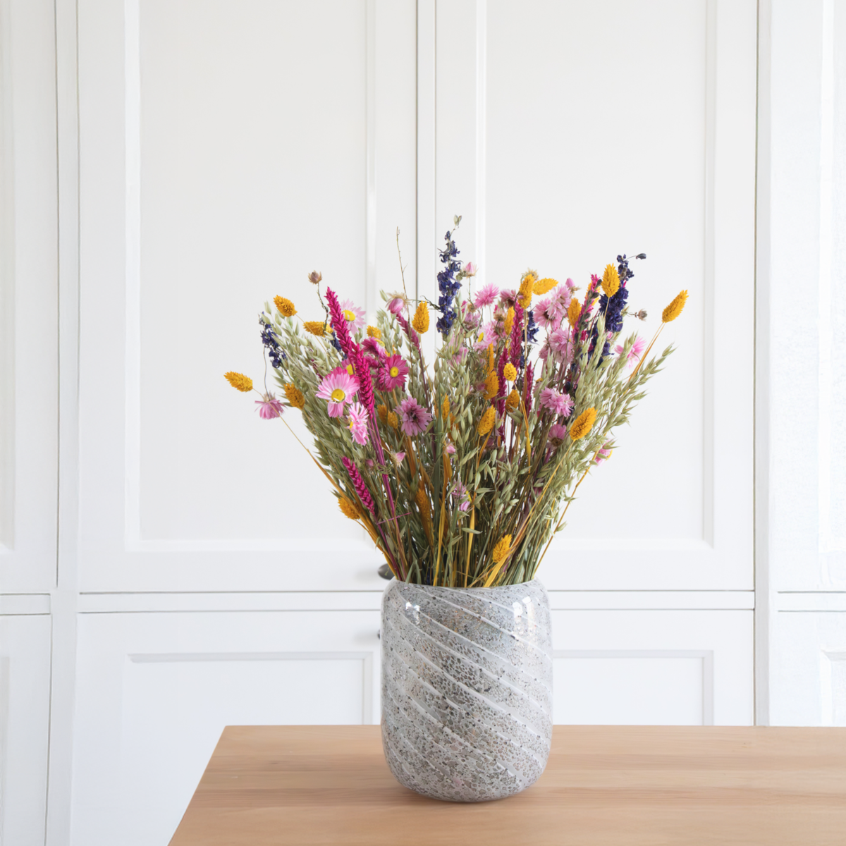 Dried Flowers Bukett 'Trendy Vibrant' - Torkade Blommor - Höjd 55Cm