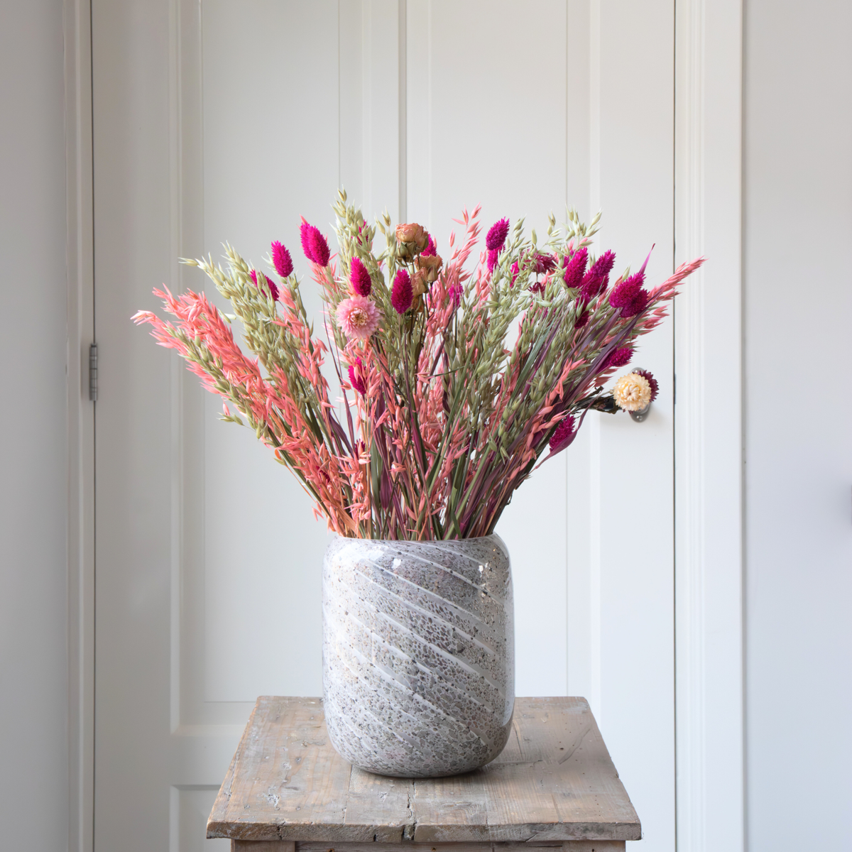 Dried Flowers Bukett 'Loose Fit Lady Bird' - Torkade Blommor - Höjd 50Cm