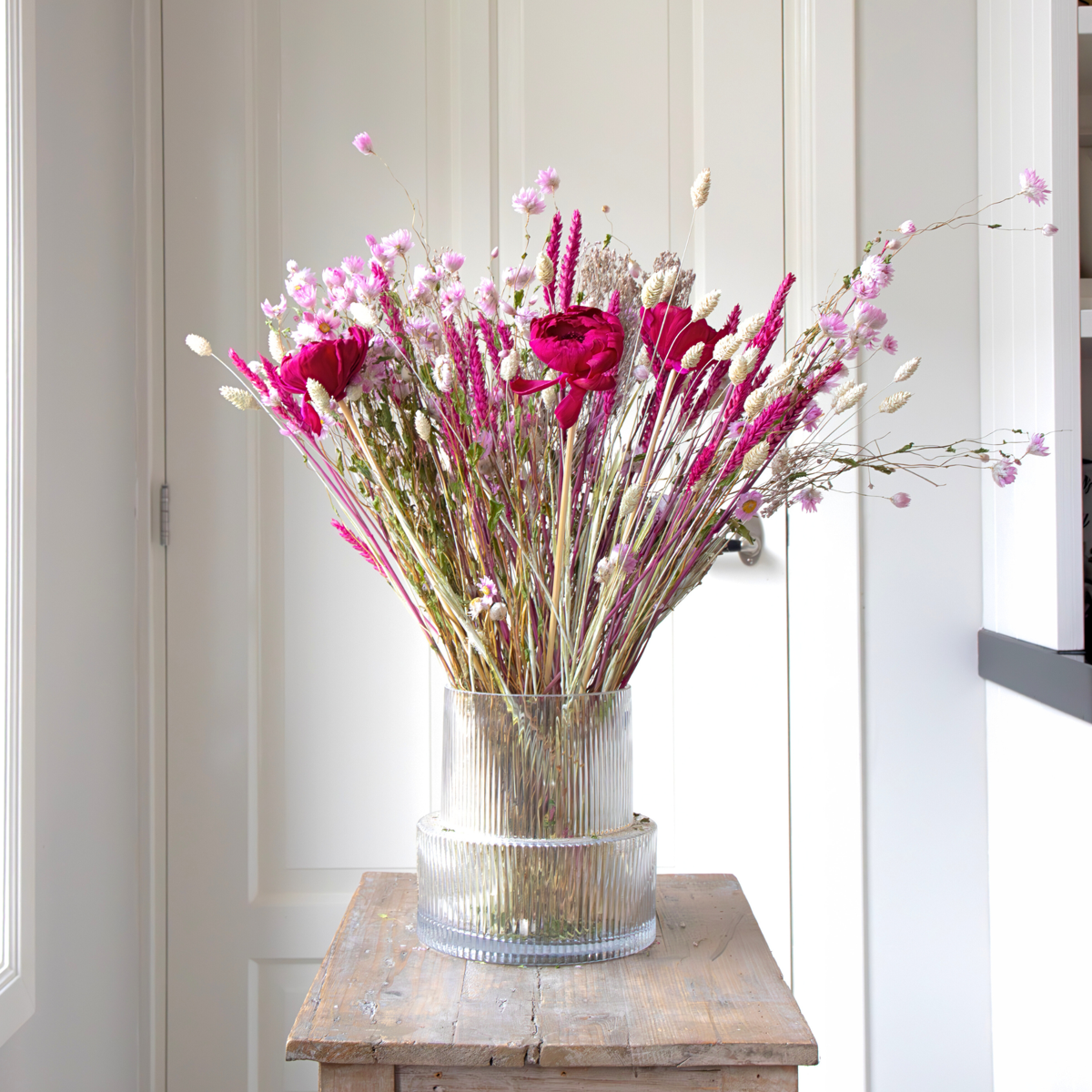 Dried Flowers Bukett 'Flourish Love' - Torkade Blommor - Höjd 50Cm