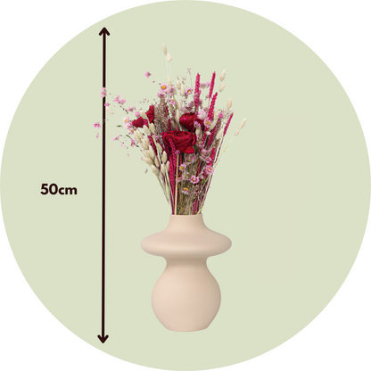 Dried Flowers Bukett 'Flourish Love' - Torkade Blommor - Höjd 50Cm