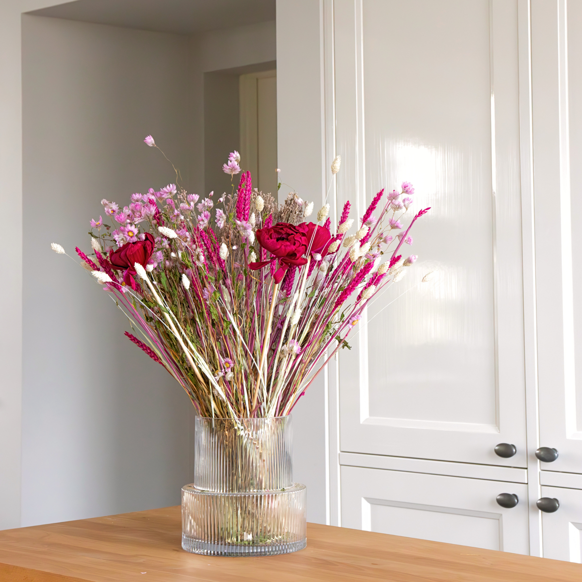 Dried Flowers Bukett 'Flourish Love' - Torkade Blommor - Höjd 50Cm