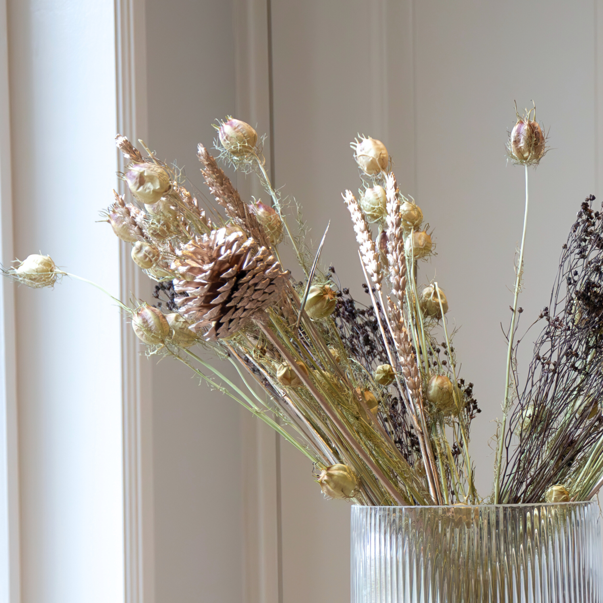 Dried Flowers Bukett 'Drummer' - Torkade Blommor - Höjd 50Cm