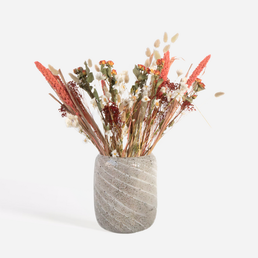 Dried Flowers Bukett 'Lady In Red' - Torkade Blommor - Höjd 55Cm