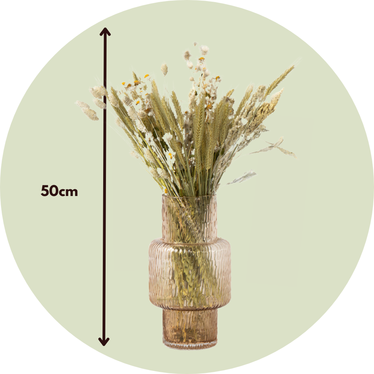 Dried Flowers Bukett 'Helsinki' - Torkade Blommor - Höjd 50Cm