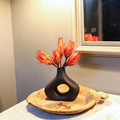 Dried Flowers Torkade Blommor - Sæt Om 5 - Bukett 'Protea Pendula Red' - Torrblommor