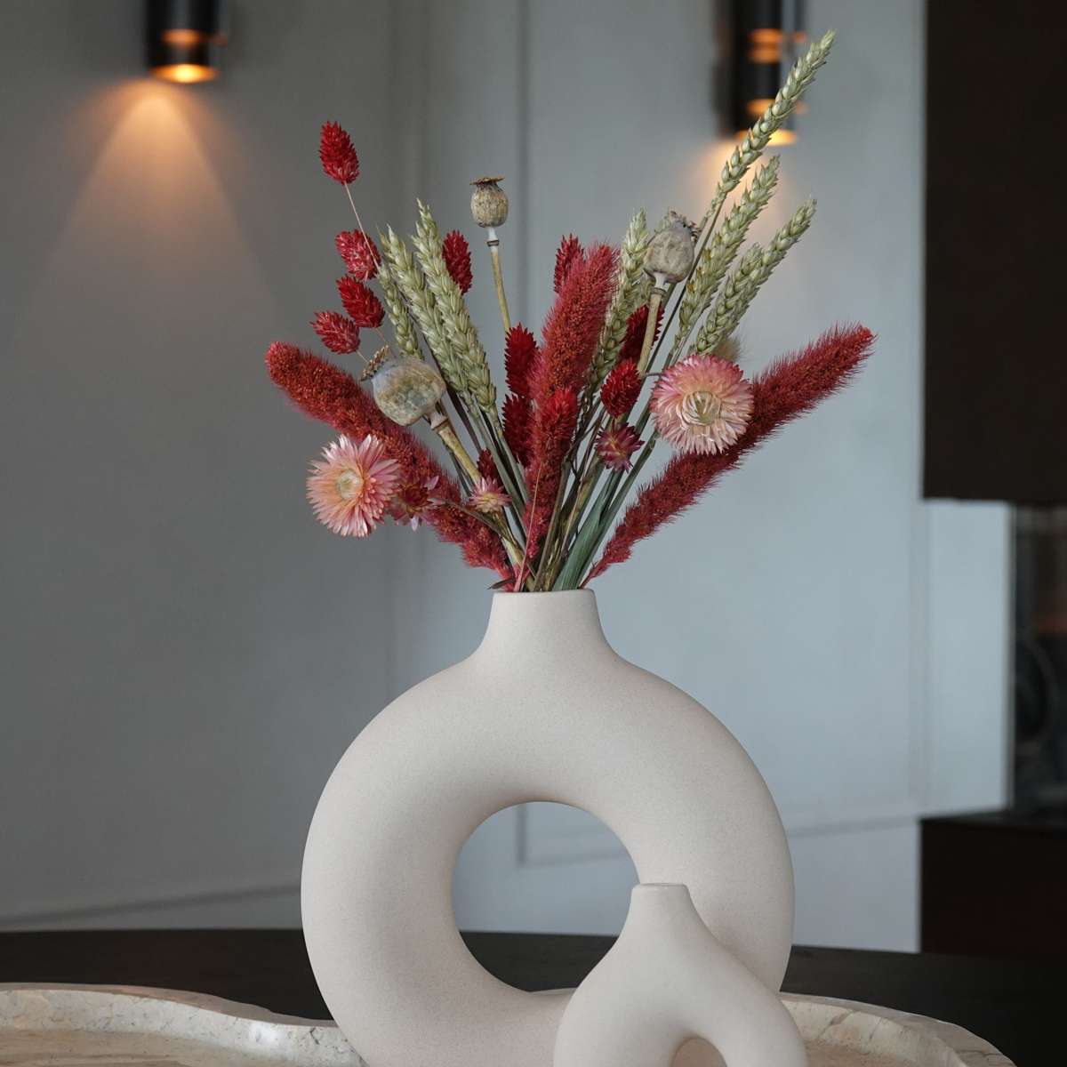 Dried Flowers Torkade Blommor - Bukett 'Pink Cocktail' - Torrblommor