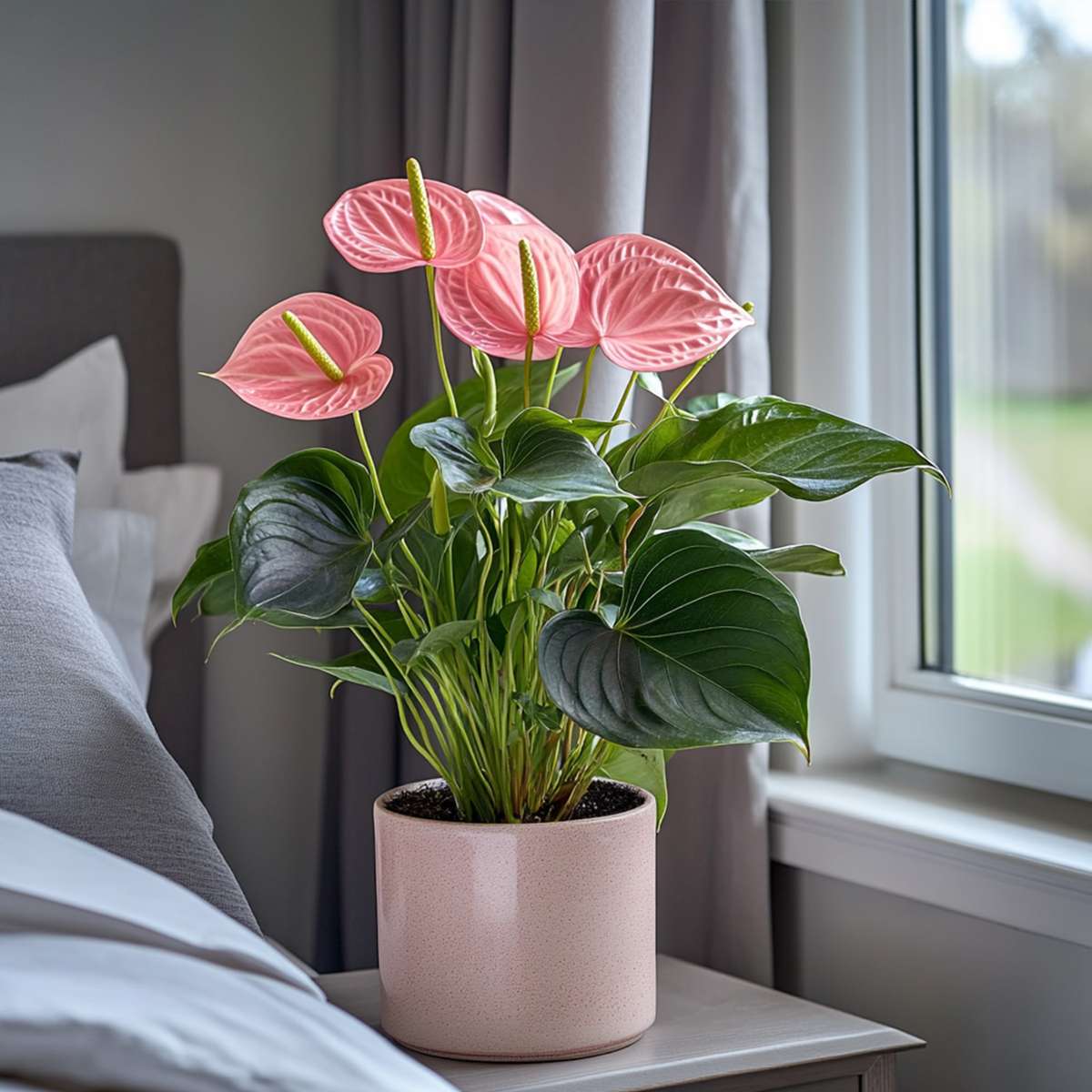 Blooming Houseplants Rosenkalla - Anthurium 'Colorado Pink' - Höjd 40-55Cm - Ø14Cm