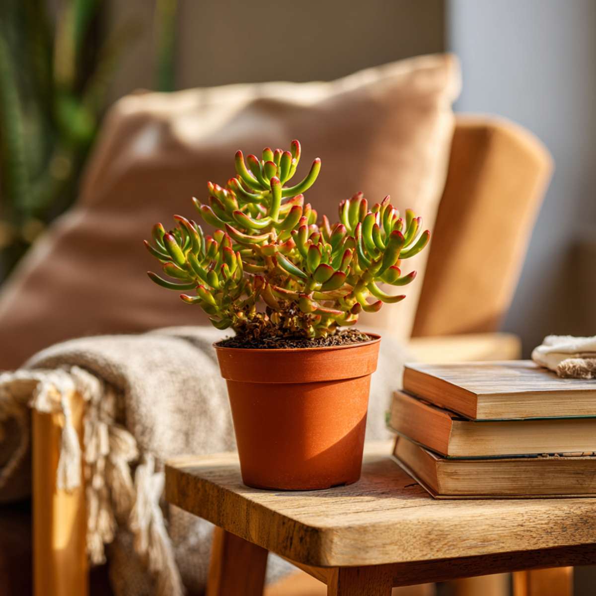 Succulents Paradisträd - 2-Pack  - Crassula Ovata 'Hobbit' - Höjd 10-20Cm - ⌀12Cm